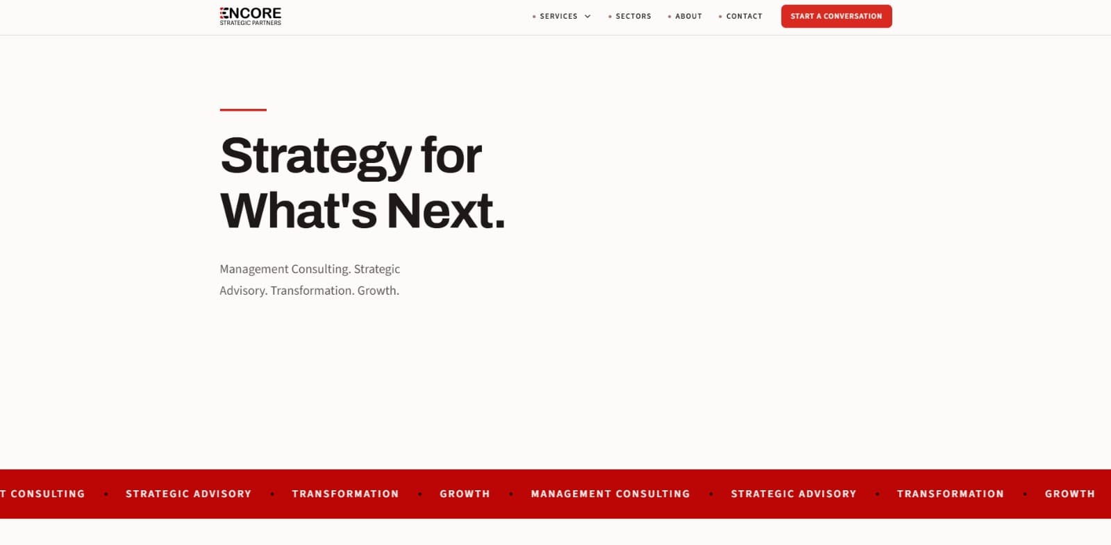 Encore Strategic Partners website