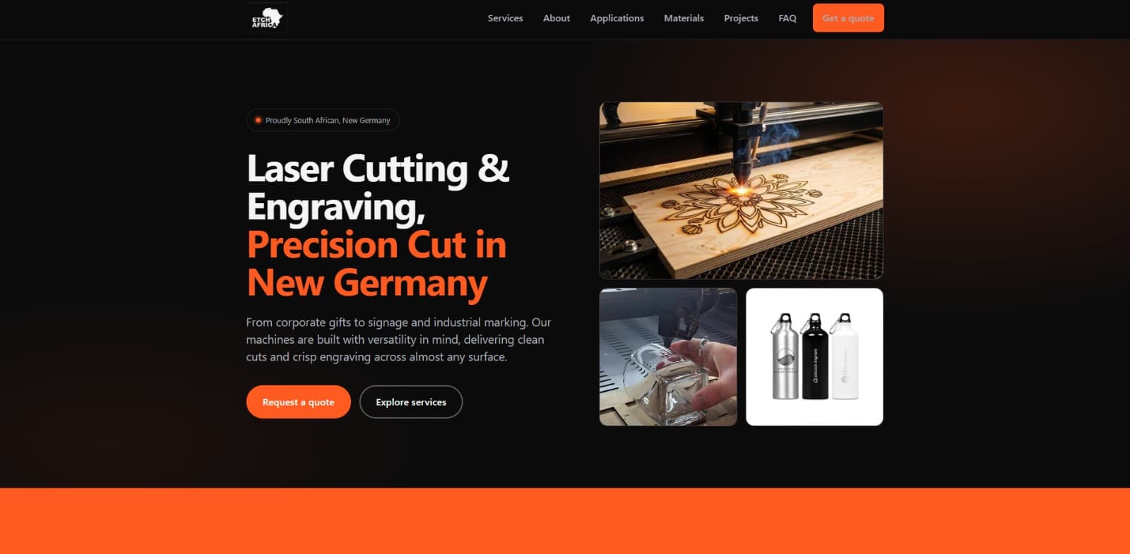 Etch Africa website
